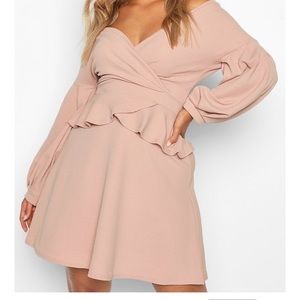 MIDI peplum dress